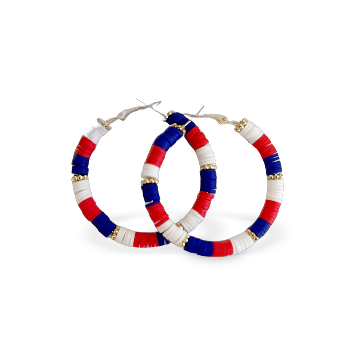 USA Hoop Earring