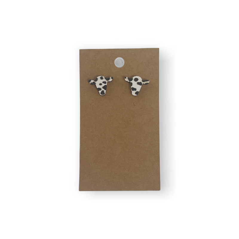 Bohemian Cow Head Earrings