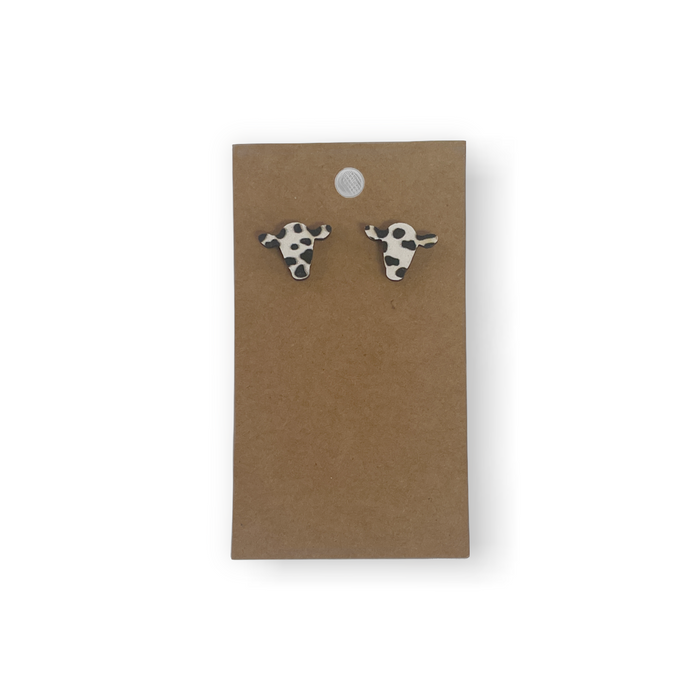 Bohemian Cow Head Earrings