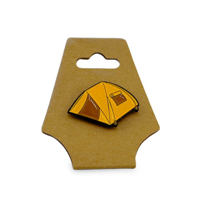 Camping Enamel Pin