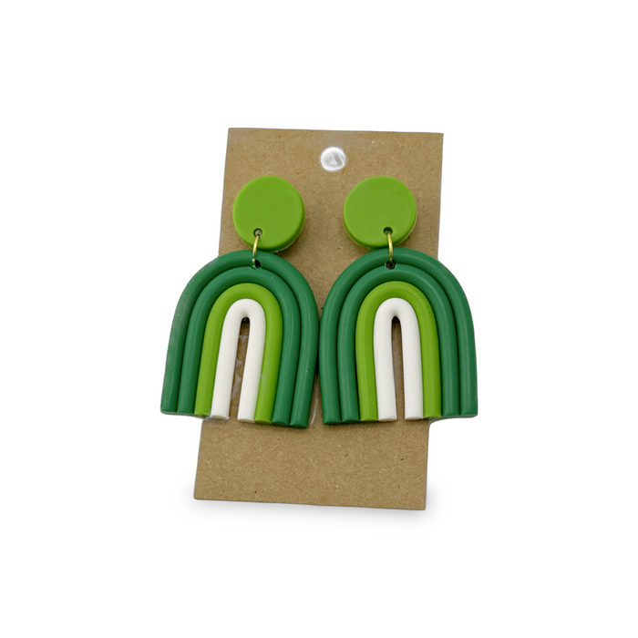 Green Rainbow Earring