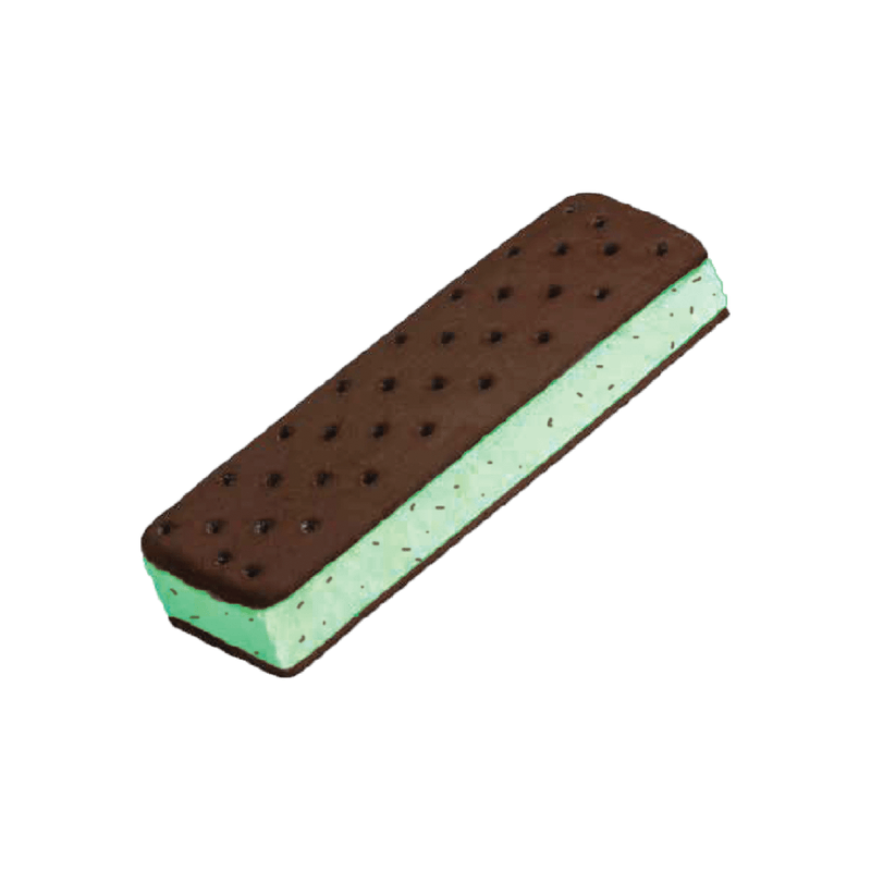 Mint Chocolate Chip Ice Cream Sandwich