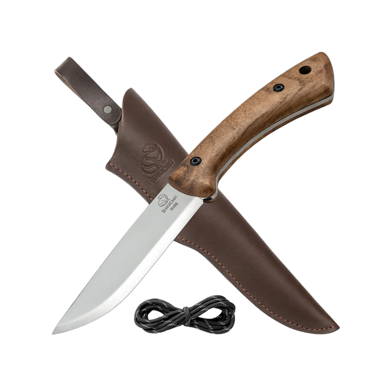 BeaverCraft - BSH1 Carbon Steel Bushcraft Knife with Walnut Handle-Glacier