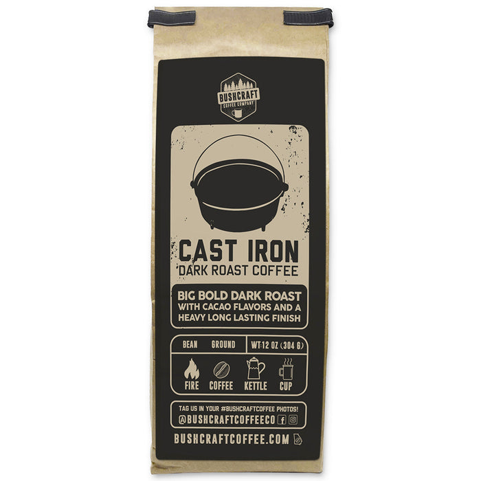 Cast Iron Coffee - Dark Roast - Bushcraft Coffee®