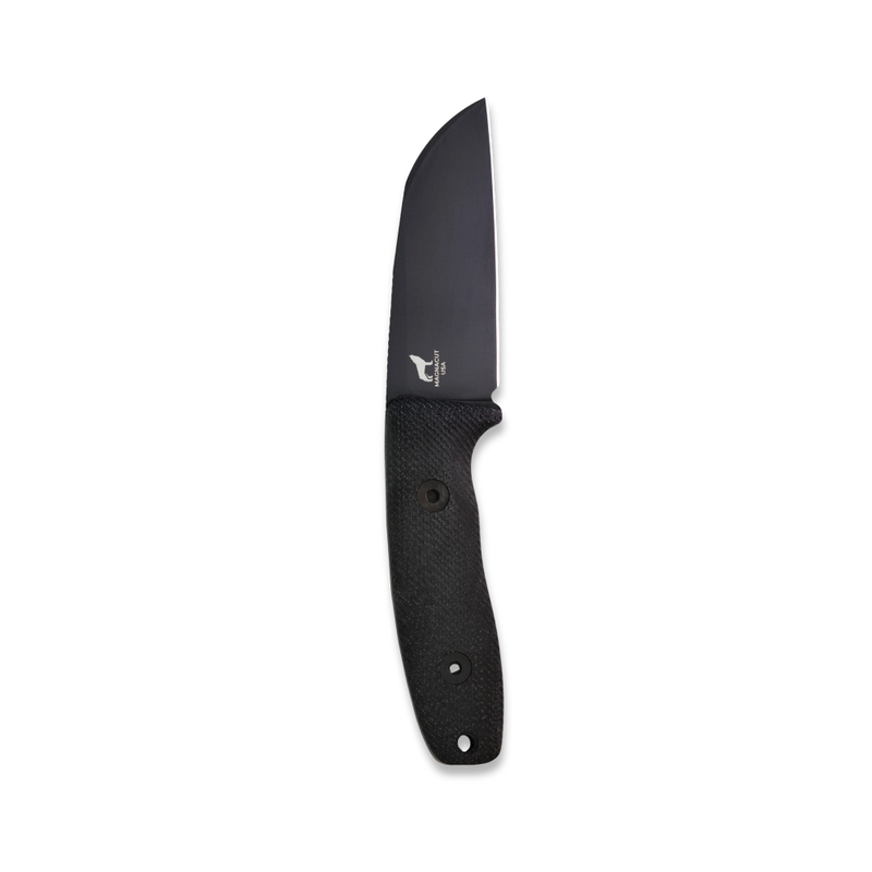Reiff Knives Circadian Sheepsfoot MagnaCut Black DLC Black Canvas Micarta