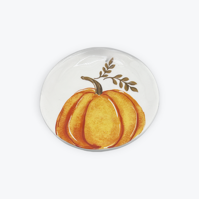 Pumpkin Glass Dish