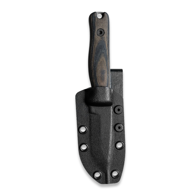 Reiff Knives F3 Fixed Blade Knife CPM 3V, Tungston Cerakote Green/Black Micarta