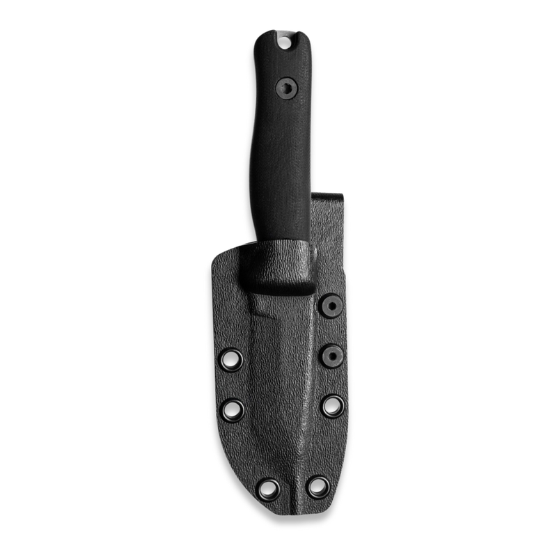Reiff Knives F3 Fixed Blade Knife (CPM 3V, Matte Stonewash, Black Canvas Micarta)