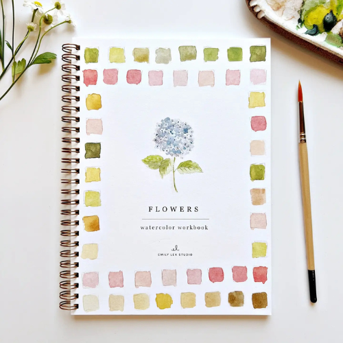 Flowers Watercolor Book