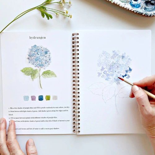 Flowers Watercolor Book