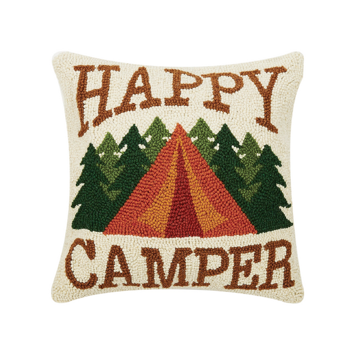 Happy Camper Hook Pillow