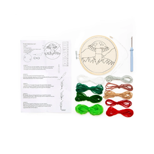 Mushroom Punch Needle Kit