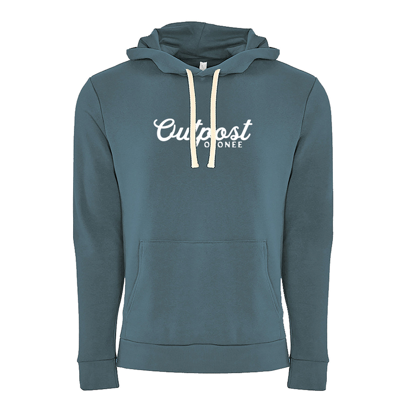 Outpost Oconee Classic Logo Hoodie - Antique Denim