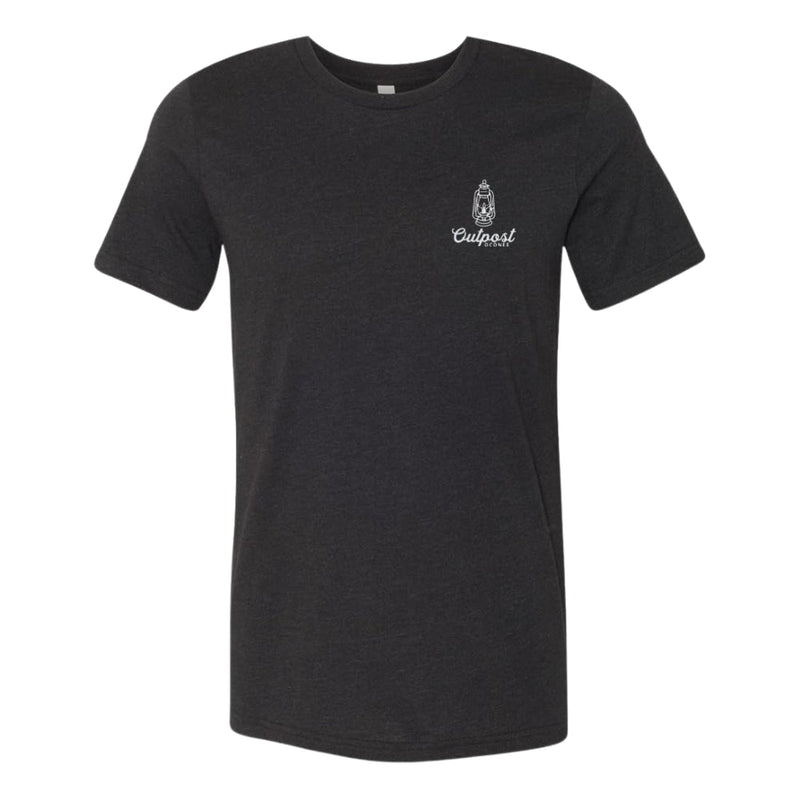 Outpost Oconee Map / Lantern T-Shirt - Charcoal