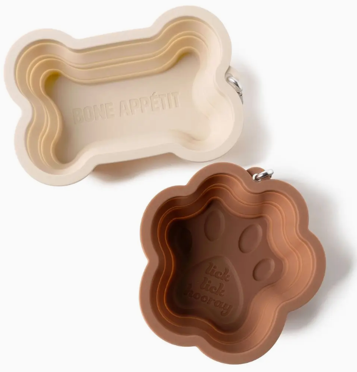 Modern Monkey Swag Collapsible Doggie Dish