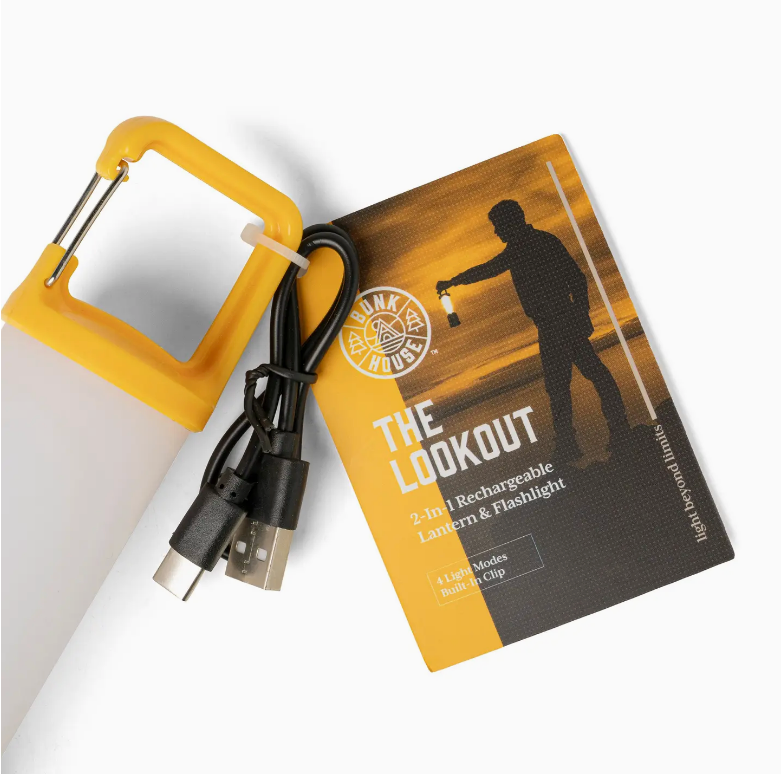 Bunk House the Lookout 2-in-1 Rechargeable Lantern & Flashlight