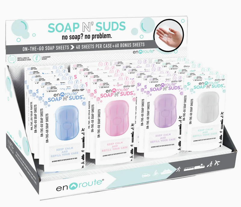 En Route Soap 'n Suds On-The-Go Soap Sheets