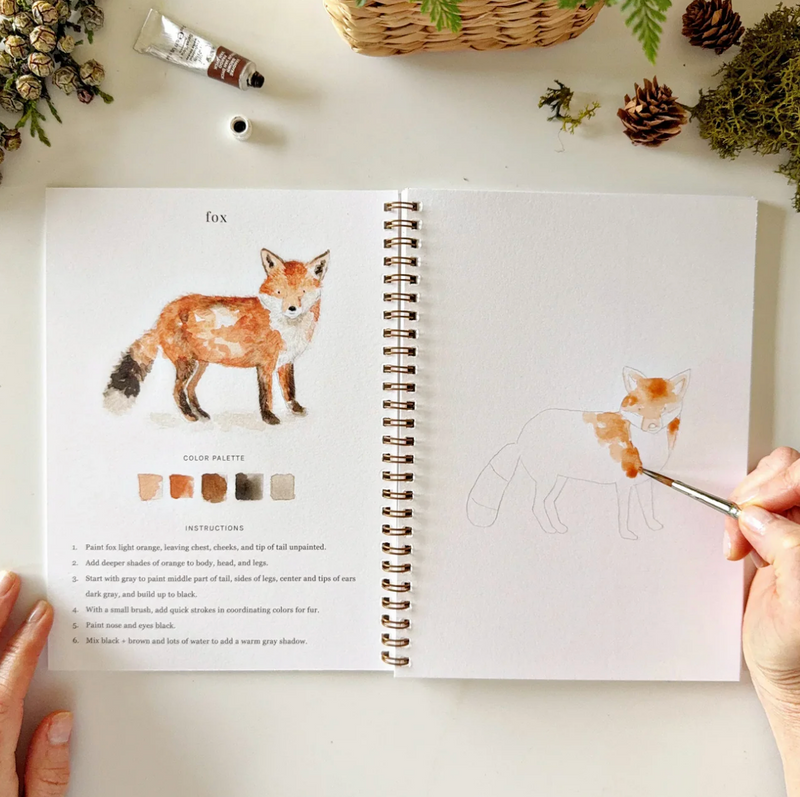 Woodland Watercolor Workbook