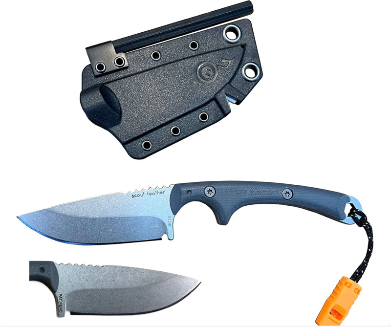 Outdoor Element Scout Feather Survival Knife - Gray