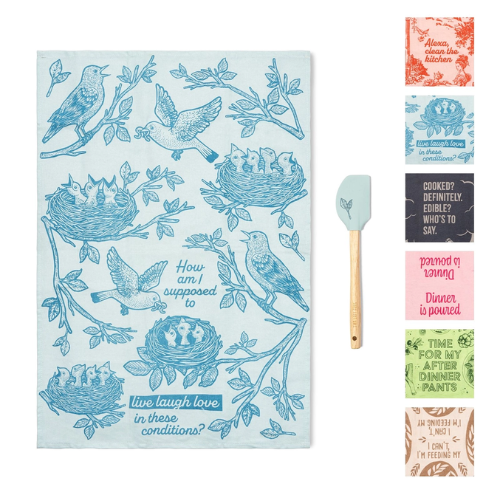 Tea Towel & Spatula Set