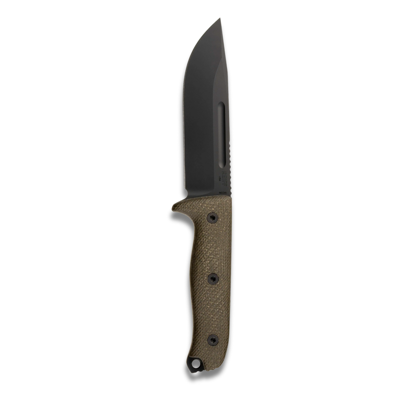 Reiff Knives VICON MagnaCut Black DLT, Black Canvas Micarta Handles