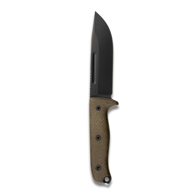 Reiff Knives VICON MagnaCut Black DLT, Black Canvas Micarta Handles