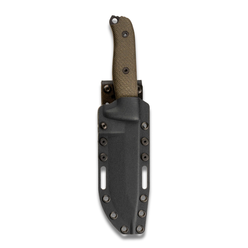 Reiff Knives VICON MagnaCut Black DLT, Black Canvas Micarta Handles